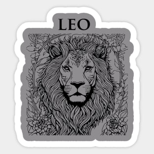 Leo Zodiac Sign Sticker